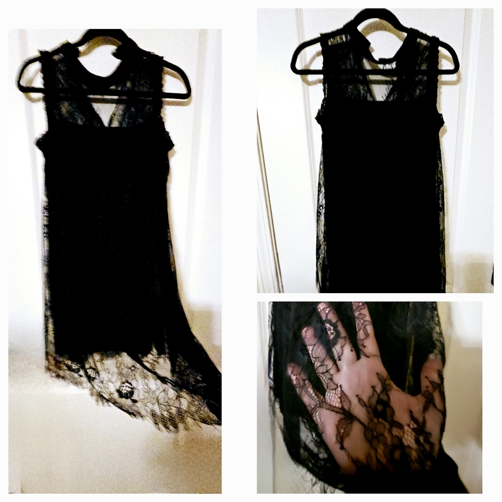 Black laces mini dress for special occasions size Medium 👗👠